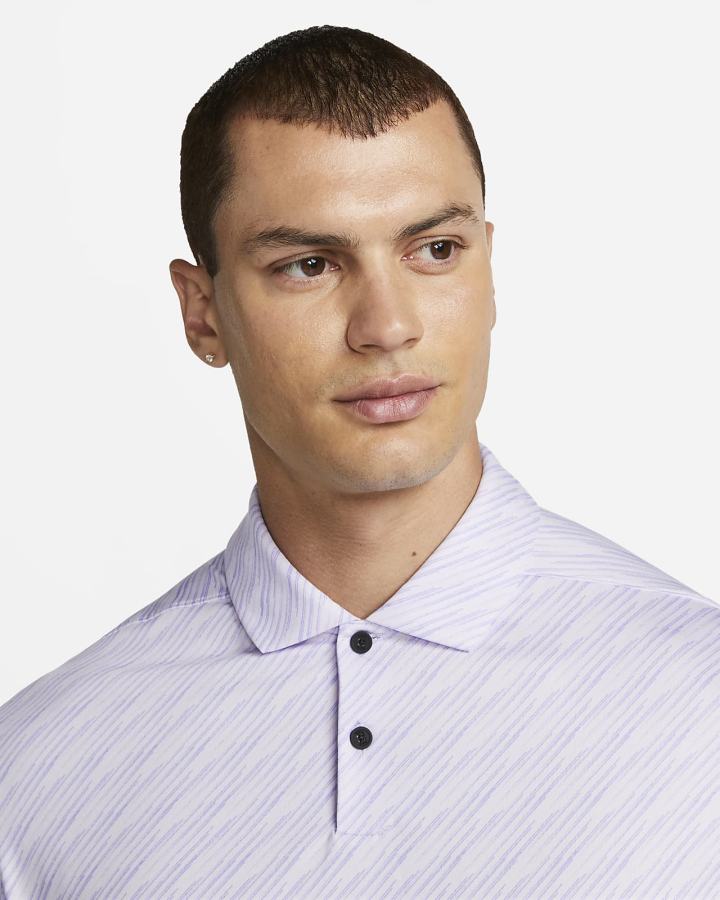 Camisa Polo Nike Dri-FIT Vapor A Rayas Golf Hombre Moradas Negras | TYIAW-4258