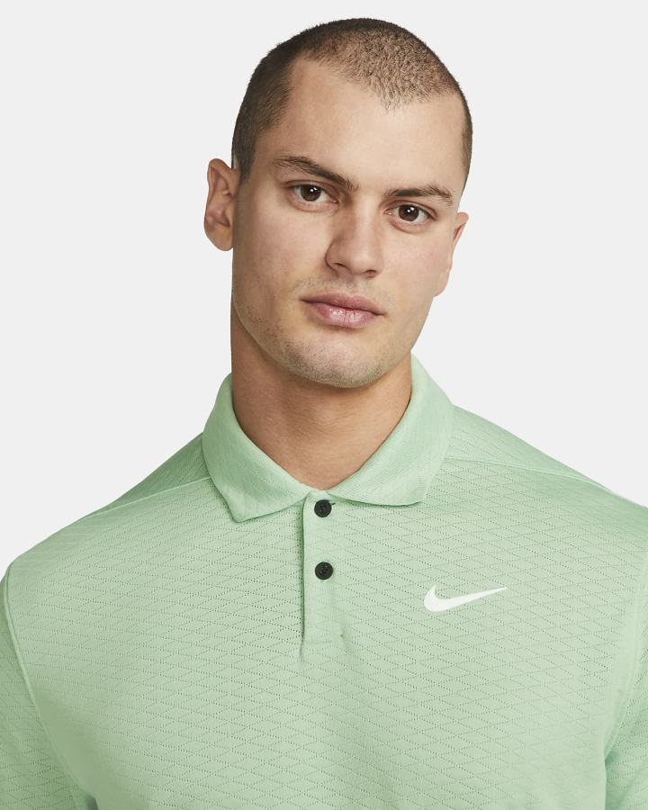 Camisa Polo Nike Dri-FIT Vapor Golf Hombre Verde Blancas | NYUPJ-0987