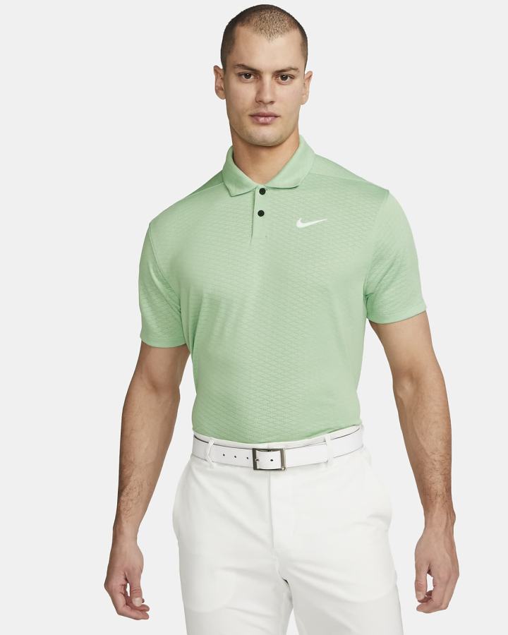 Camisa Polo Nike Dri-FIT Vapor Golf Hombre Verde Blancas | NYUPJ-0987