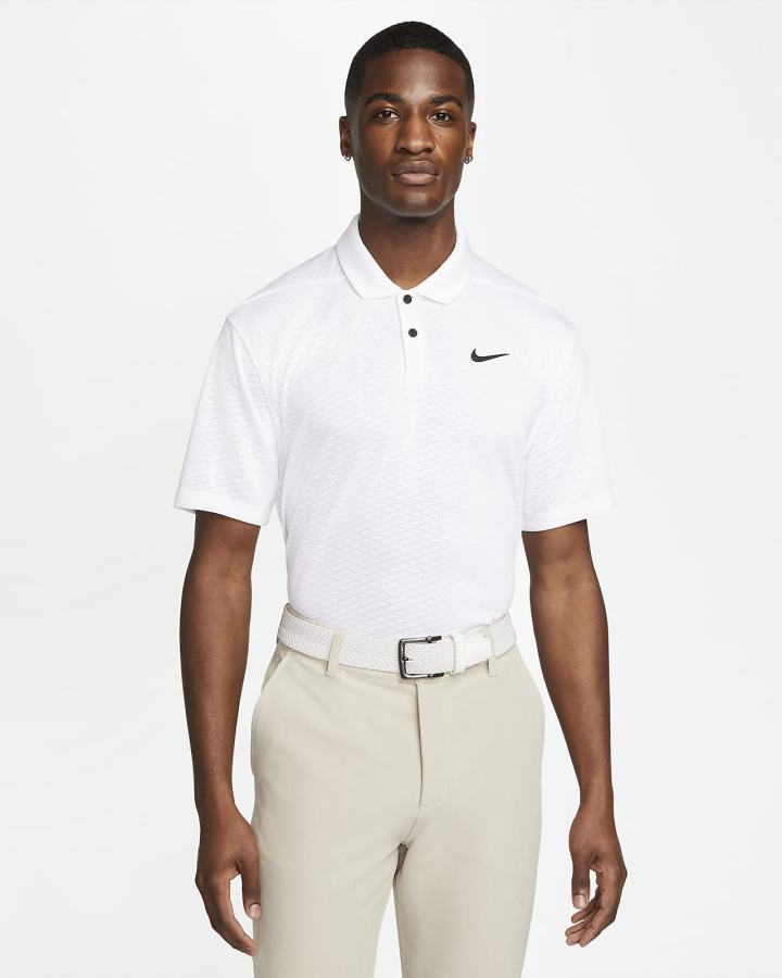 Camisa Polo Nike Dri-FIT Vapor Golf Hombre Blancas Negras | XANWS-1784