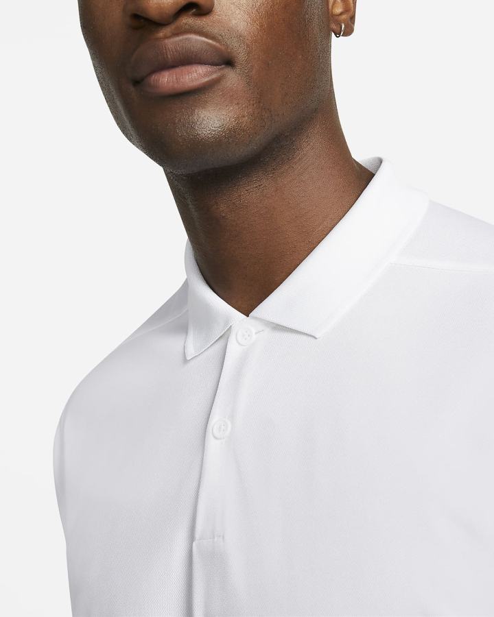 Camisa Polo Nike Dri-FIT Victory Golf Hombre Blancas Negras | DOFBA-8321