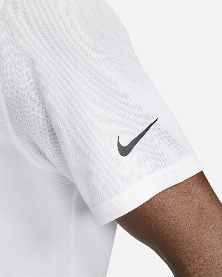 Camisa Polo Nike Dri-FIT Victory Golf Hombre Blancas Negras | DOFBA-8321