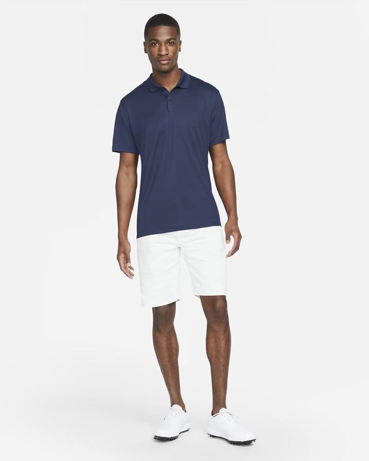 Camisa Polo Nike Dri-FIT Victory Golf Hombre Blancas Negras | DOFBA-8321