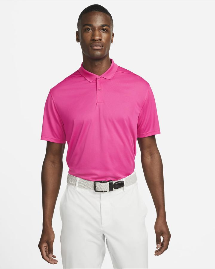 Camisa Polo Nike Dri-FIT Victory Golf Hombre Rosas Blancas | LJQSR-8537