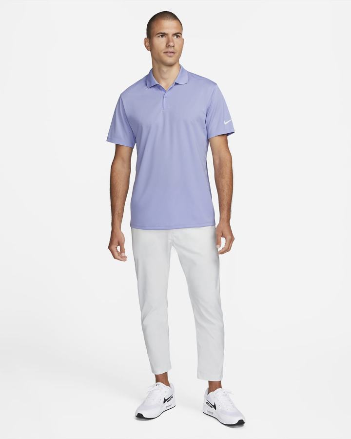 Camisa Polo Nike Dri-FIT Victory Golf Hombre Blancas | NQTOV-1796