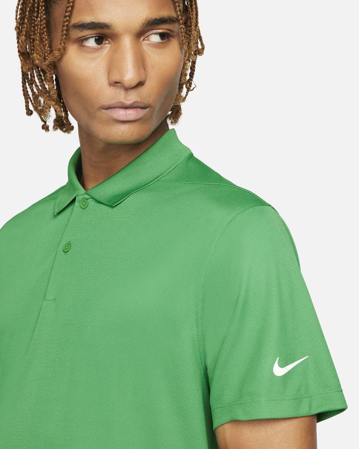 Camisa Polo Nike Dri-FIT Victory Golf Hombre Verde Blancas | QUHEL-3516