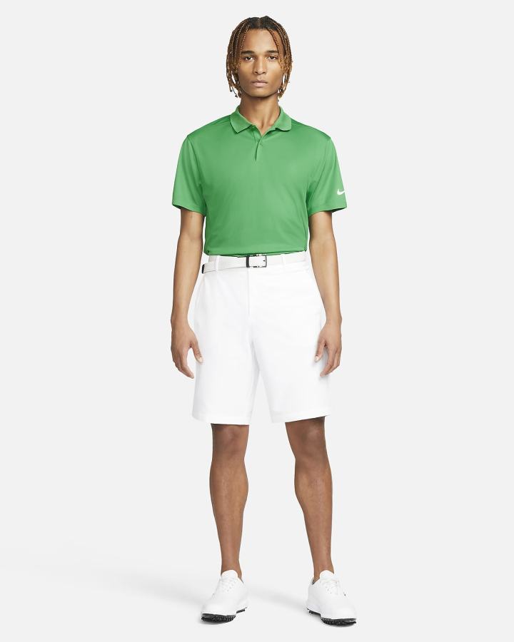 Camisa Polo Nike Dri-FIT Victory Golf Hombre Verde Blancas | QUHEL-3516
