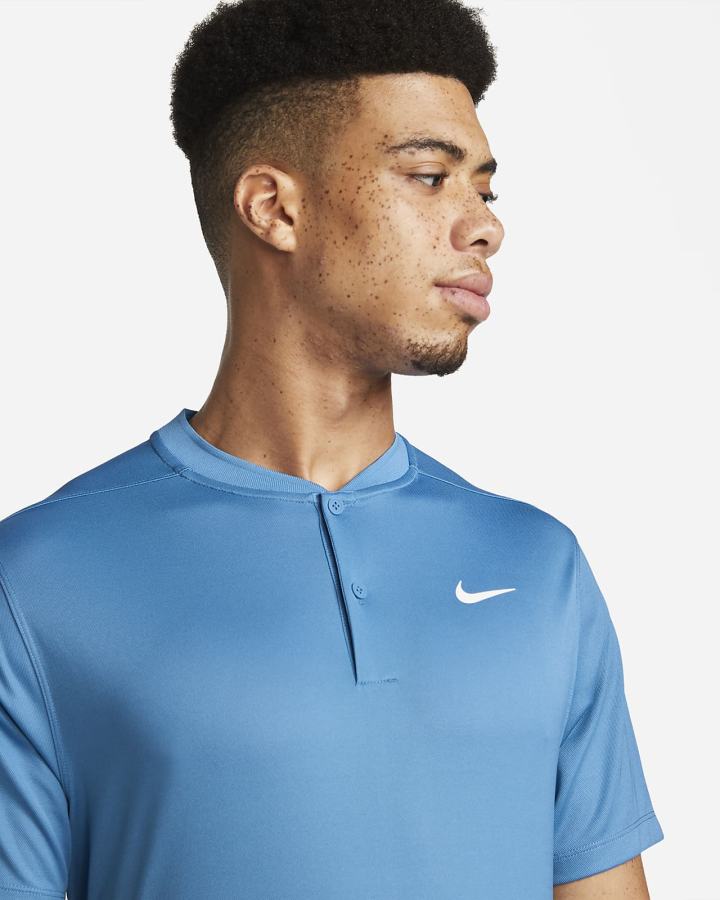 Camisa Polo Nike Dri-FIT Victory Golf Hombre Azules Blancas | RHDKQ-4208