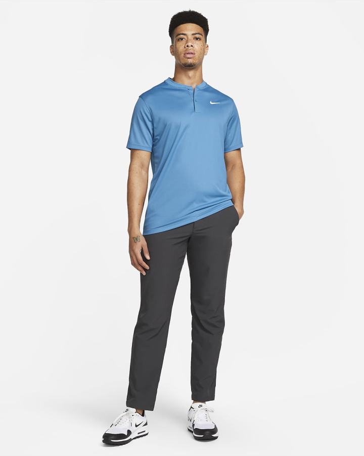 Camisa Polo Nike Dri-FIT Victory Golf Hombre Azules Blancas | RHDKQ-4208