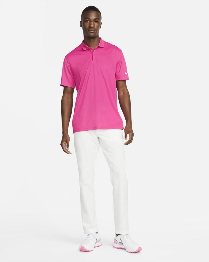 Camisa Polo Nike Dri-FIT Victory Golf Hombre Verde Blancas | SEJZC-0749