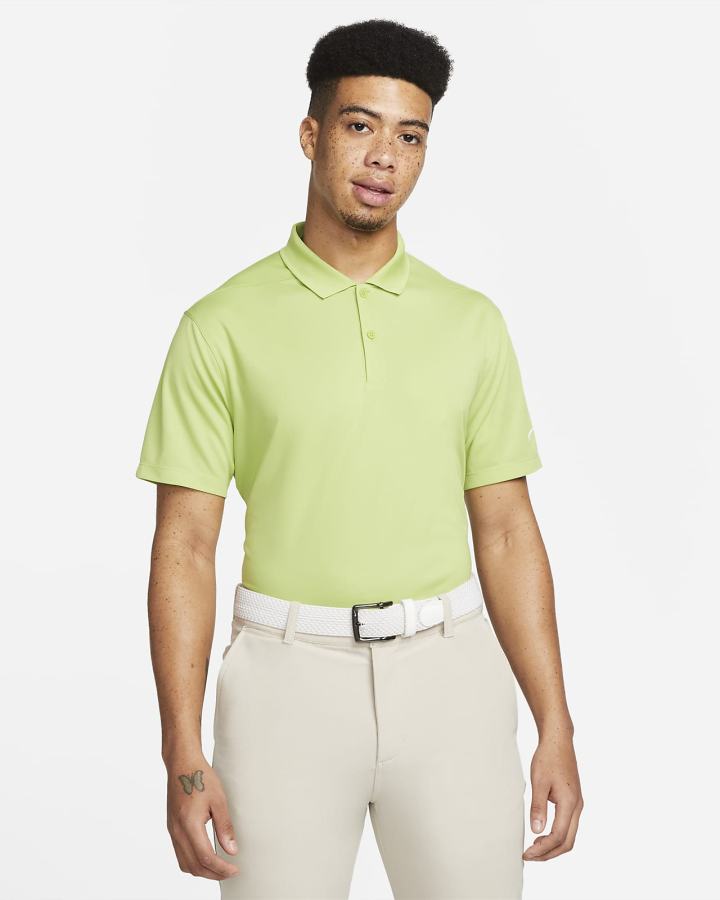 Camisa Polo Nike Dri-FIT Victory Golf Hombre Verde Blancas | SEJZC-0749