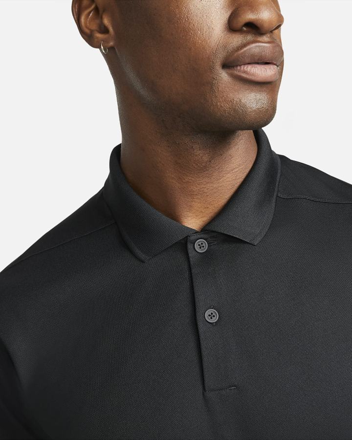Camisa Polo Nike Dri-FIT Victory Golf Hombre Negras Blancas | VGPXJ-5480
