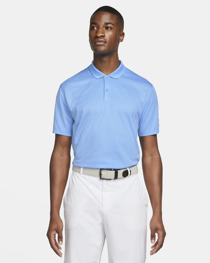 Camisa Polo Nike Dri-FIT Victory Golf Hombre Azules Blancas | VYTCQ-3754