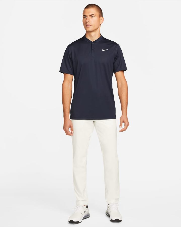 Camisa Polo Nike Dri-FIT Victory Golf Hombre Obsidian Blancas | WYFLS-5281