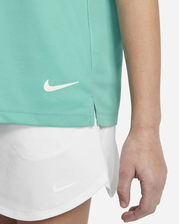 Camisa Polo Nike Dri-FIT Victory Kids Golf Niña Turquesa Blancas | PQTAN-7829