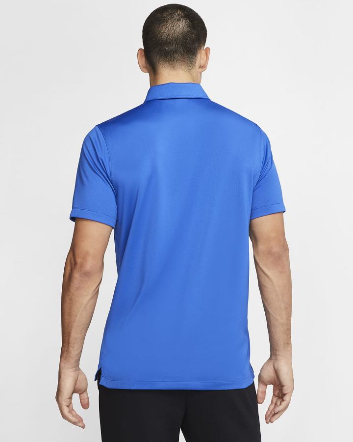 Camisa Polo Nike Football Hombre Azul Real Negras Blancas | RYISH-4210