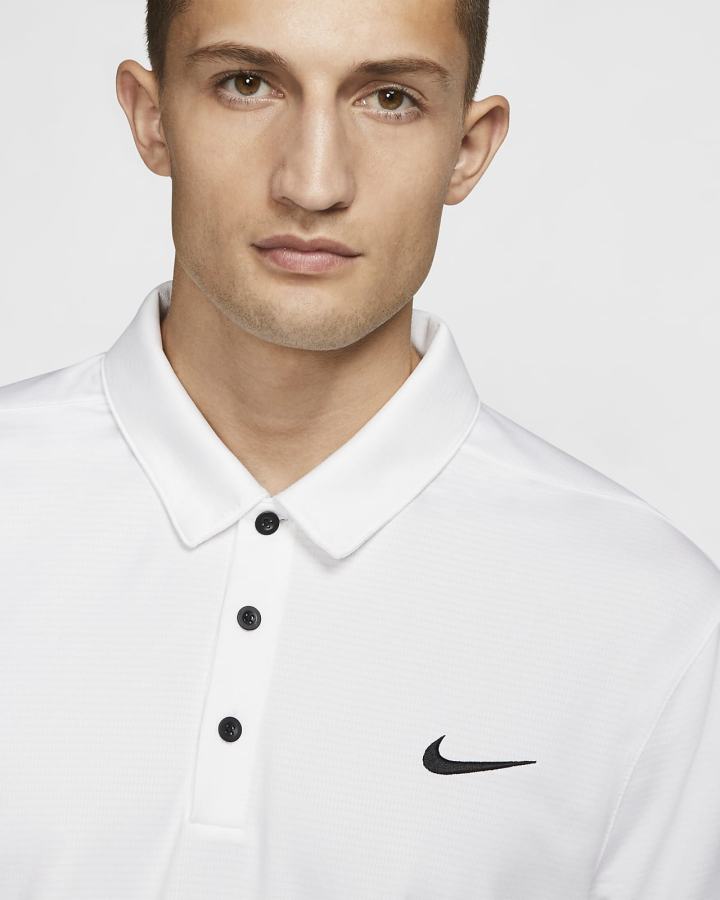 Camisa Polo Nike Football Hombre Blancas Negras | DUHZJ-2809