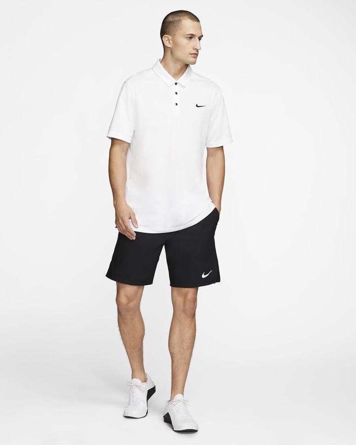 Camisa Polo Nike Football Hombre Blancas Negras | DUHZJ-2809