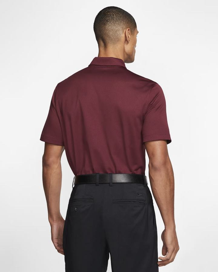 Camisa Polo Nike Football Hombre Burdeos Negras Blancas | TWURZ-1829