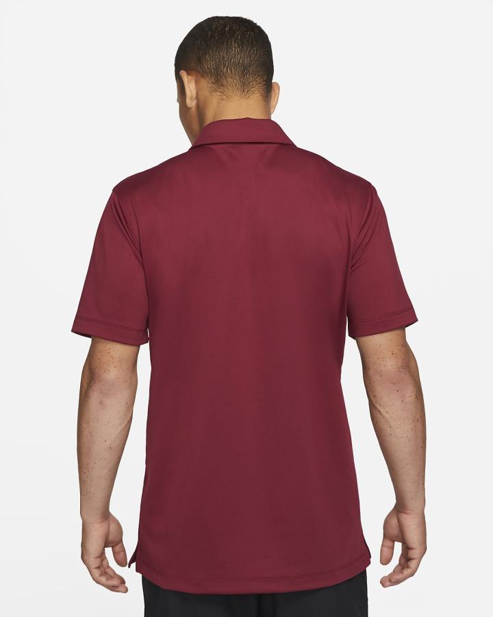 Camisa Polo Nike Football Hombre Burdeos Negras Blancas | ZYKXF-3916
