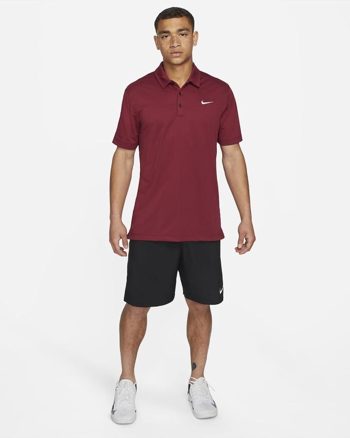 Camisa Polo Nike Football Hombre Burdeos Negras Blancas | ZYKXF-3916