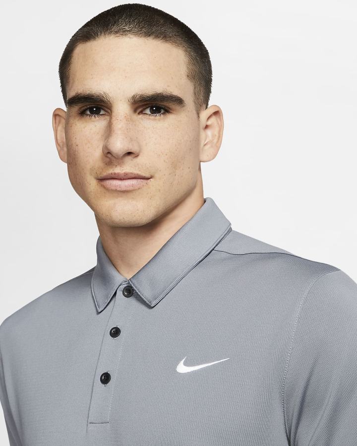 Camisa Polo Nike Football Hombre Gris Negras Blancas | HQLPV-7084