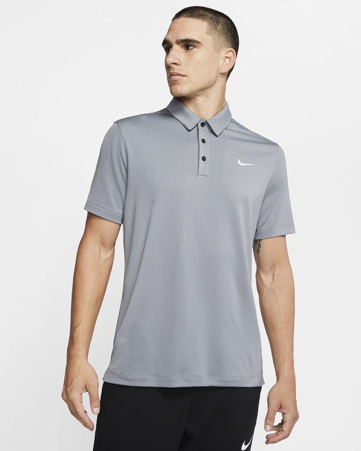 Camisa Polo Nike Football Hombre Gris Negras Blancas | HQLPV-7084