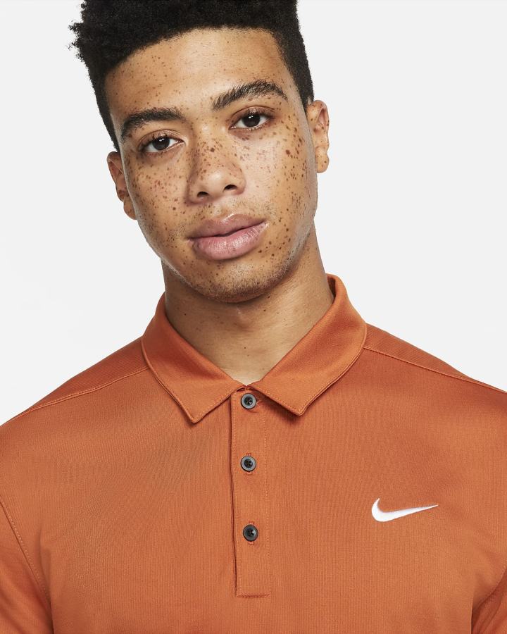 Camisa Polo Nike Football Hombre Naranjas Negras Blancas | XVMGE-7528