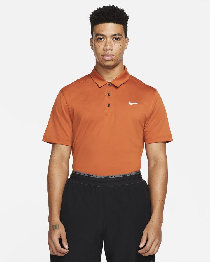 Camisa Polo Nike Football Hombre Naranjas Negras Blancas | XVMGE-7528