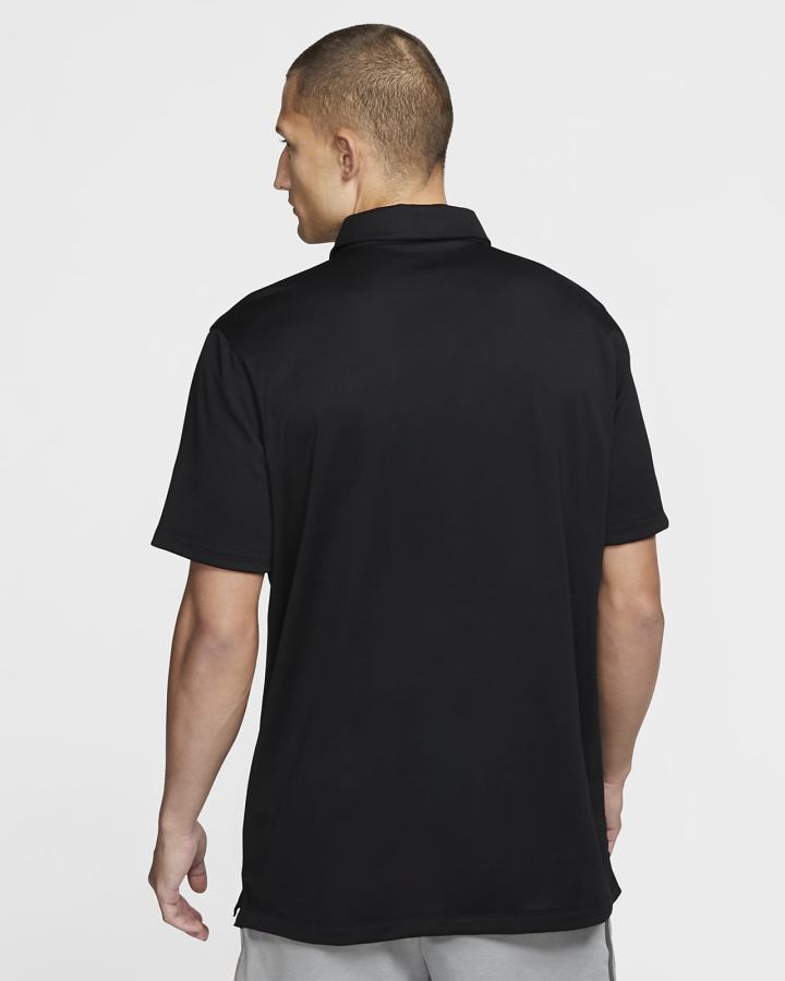 Camisa Polo Nike Football Hombre Negras Blancas | VKJOH-6512