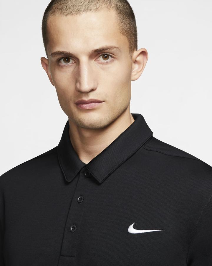 Camisa Polo Nike Football Hombre Negras Blancas | VKJOH-6512
