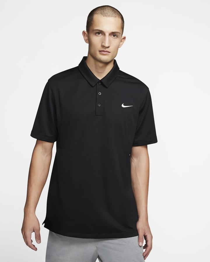 Camisa Polo Nike Football Hombre Negras Blancas | VKJOH-6512