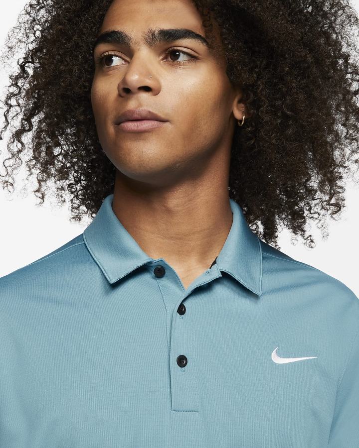 Camisa Polo Nike Football Hombre Negras Blancas | WJGVB-5096