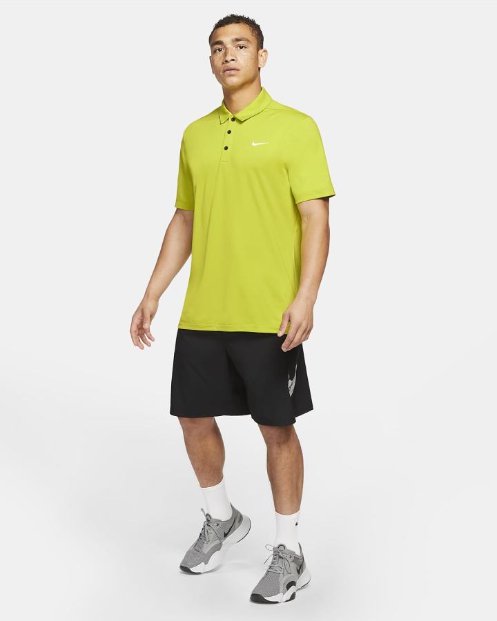 Camisa Polo Nike Football Hombre Verde Negras Blancas | ABSEZ-9305