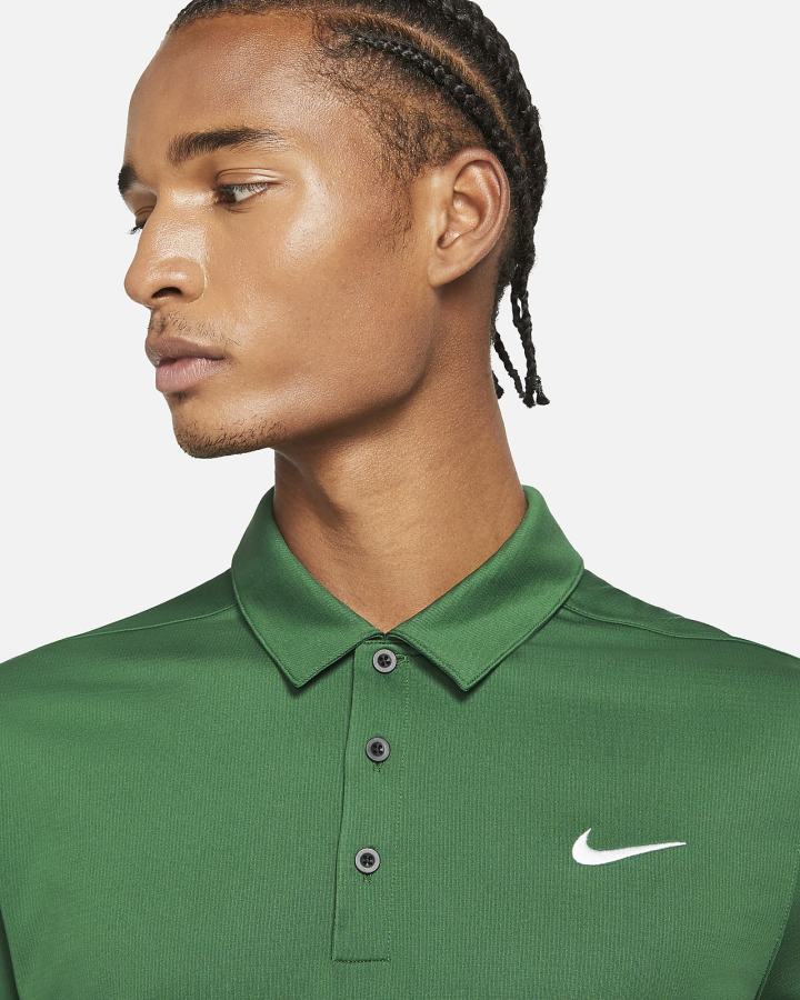 Camisa Polo Nike Football Hombre Verde Negras Blancas | BICUV-8453