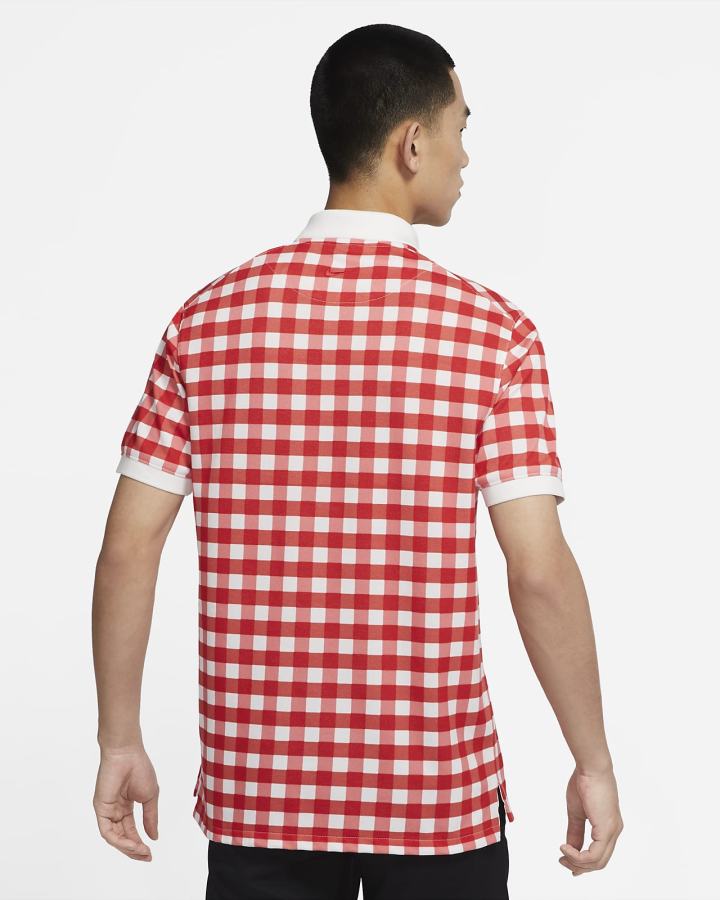 Camisa Polo Nike Printed Hombre Rojas Blancas | XHEFA-3529