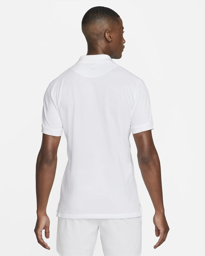 Camisa Polo Nike Rafa Slim-Fit Hombre Blancas Negras | ONKSH-3781