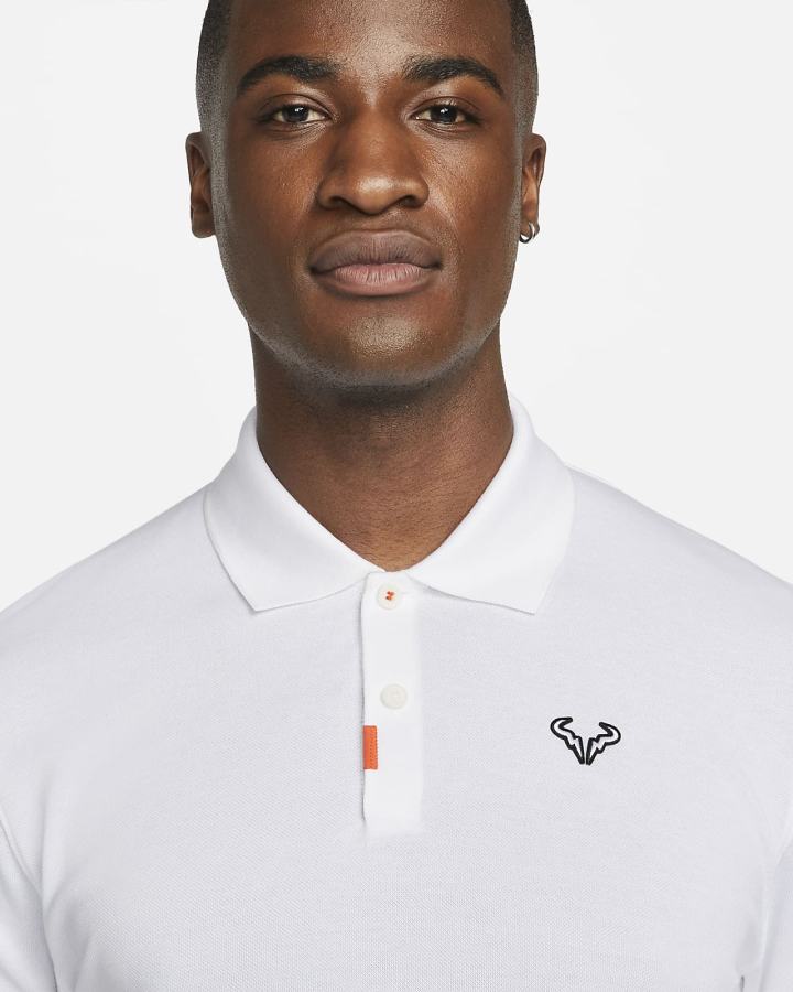 Camisa Polo Nike Rafa Slim-Fit Hombre Blancas Negras | ONKSH-3781