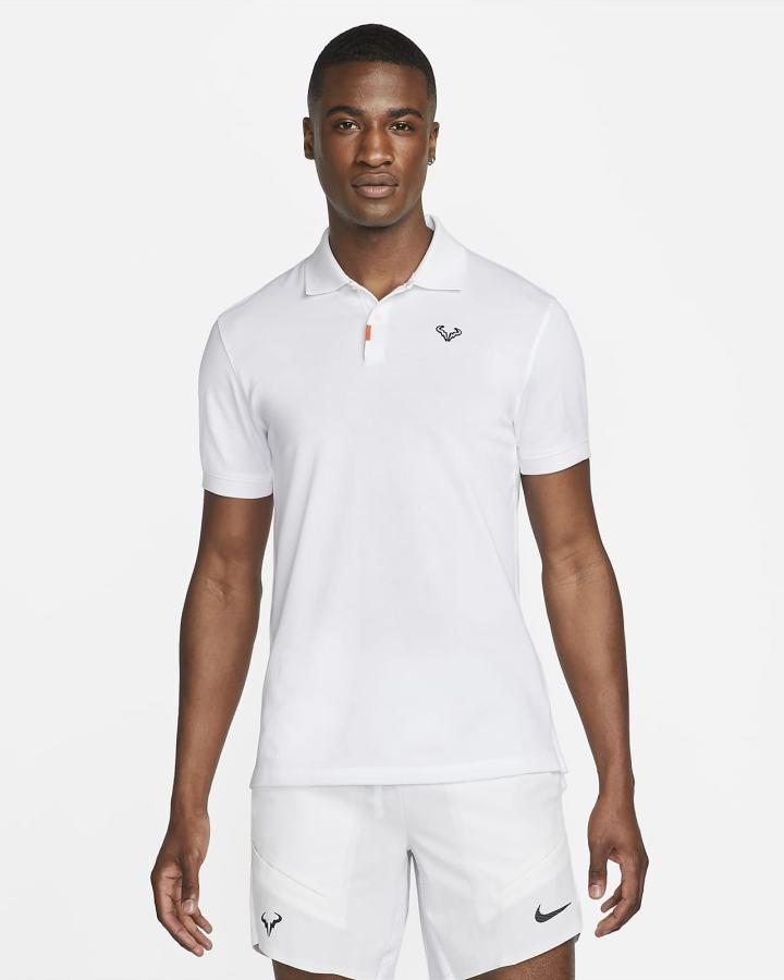 Camisa Polo Nike Rafa Slim-Fit Hombre Blancas Negras | ONKSH-3781