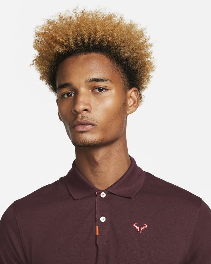 Camisa Polo Nike Rafa Slim-Fit Hombre Burdeos Rosas | ORCYX-0362