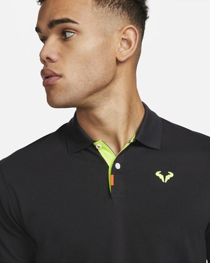 Camisa Polo Nike Rafa Slim-Fit Hombre Negras | XOZEN-5017
