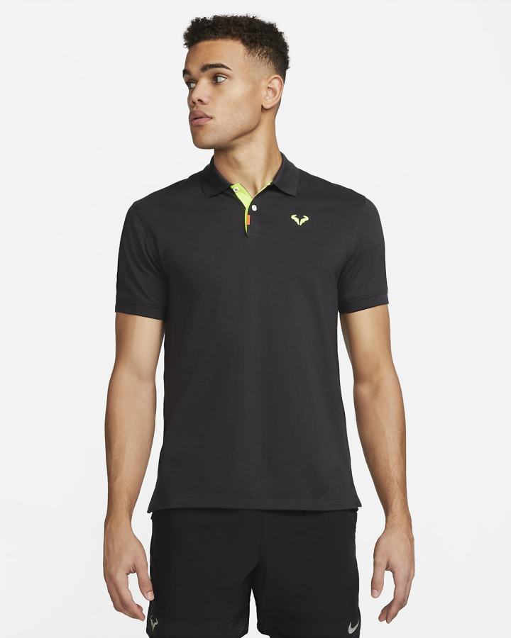 Camisa Polo Nike Rafa Slim-Fit Hombre Negras | XOZEN-5017