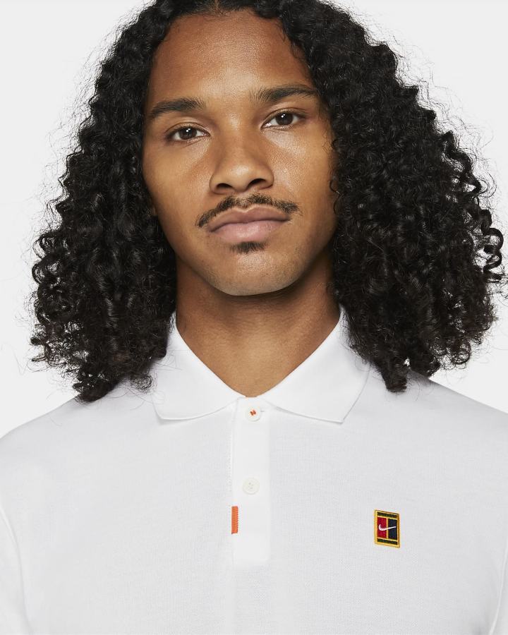 Camisa Polo Nike Slim Fit Hombre Blancas | KBORH-9382