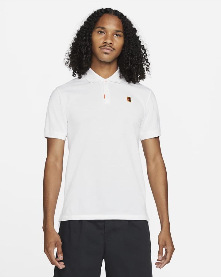 Camisa Polo Nike Slim Fit Hombre Blancas | KBORH-9382