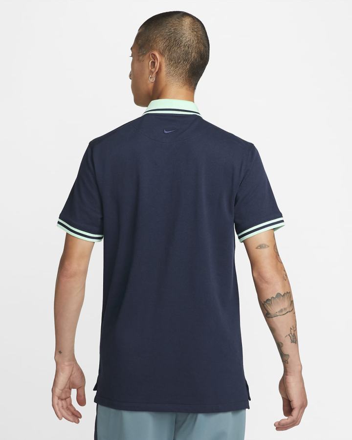 Camisa Polo Nike Slim Fit Hombre Obsidian Verde Menta | HXQWU-2801