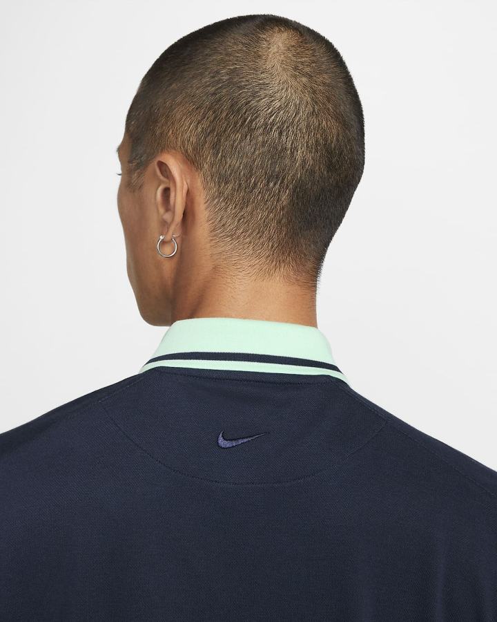 Camisa Polo Nike Slim Fit Hombre Obsidian Verde Menta | HXQWU-2801