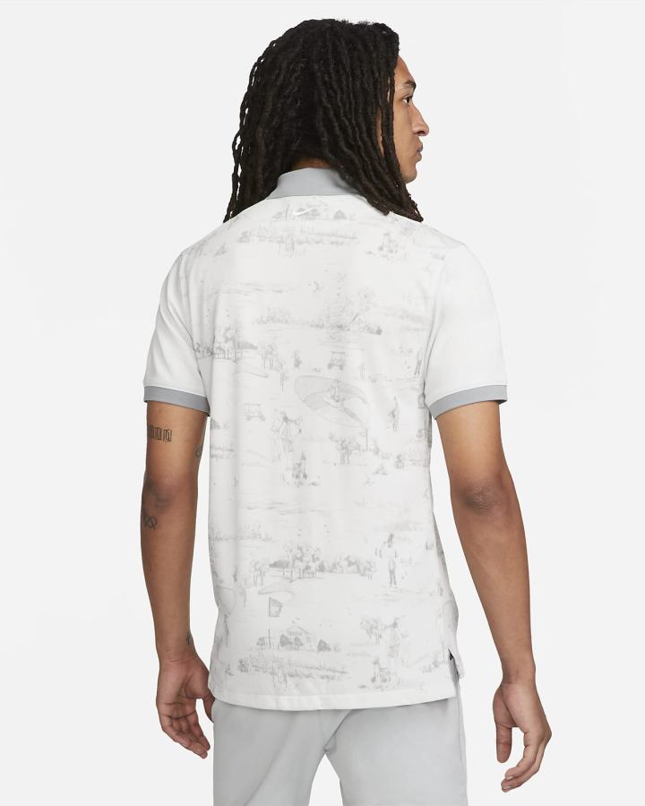 Camisa Polo Nike Slim Hombre Gris | SAGBW-4392