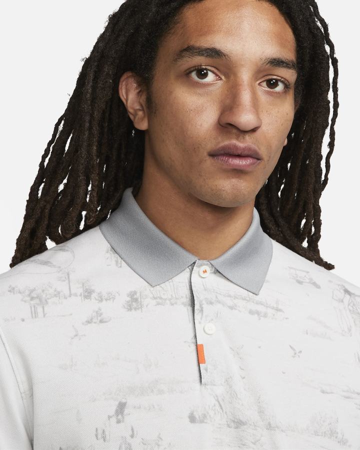 Camisa Polo Nike Slim Hombre Gris | SAGBW-4392