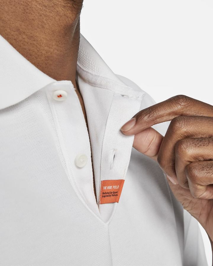 Camisa Polo Nike The Hombre Blancas | OWSRI-9527
