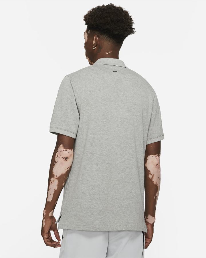 Camisa Polo Nike The Hombre Gris Oscuro | LZXTQ-3687